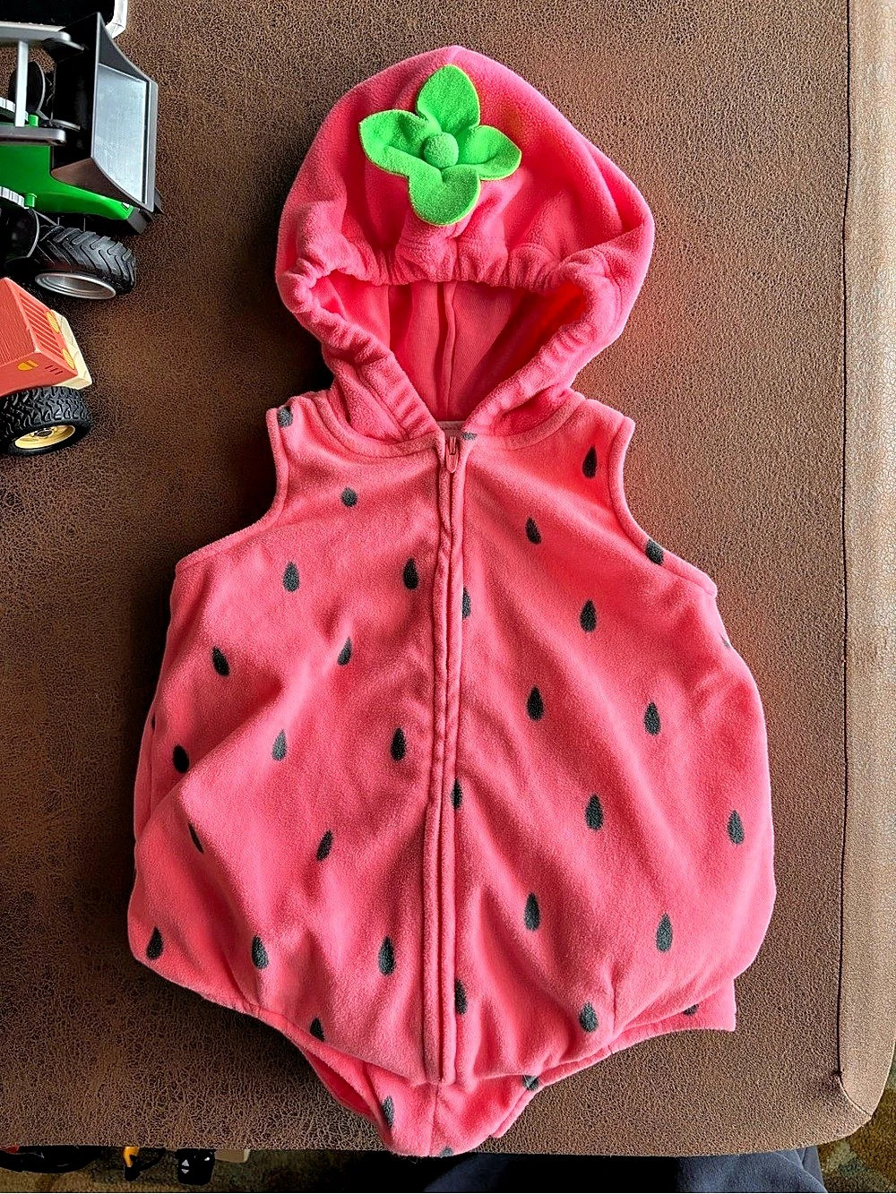 Carter's Baby Strawberry Halloween Costume Pink & Green 6-9M